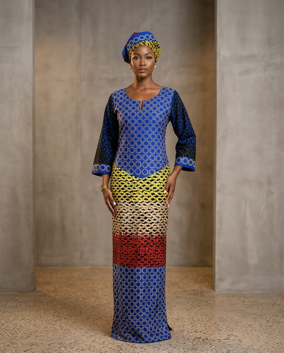 Olori Long Stoned Dress