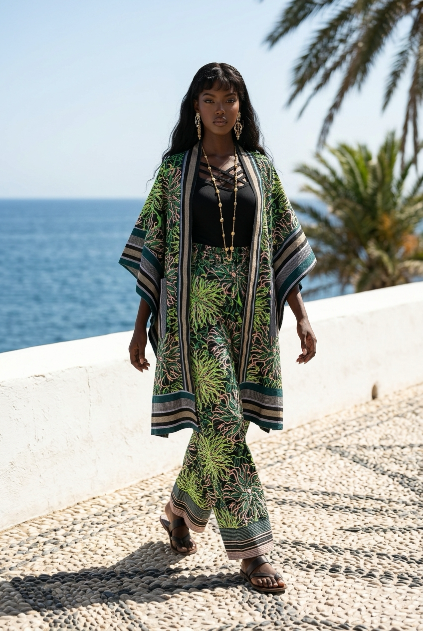 The Mide Kimono & Pant Set