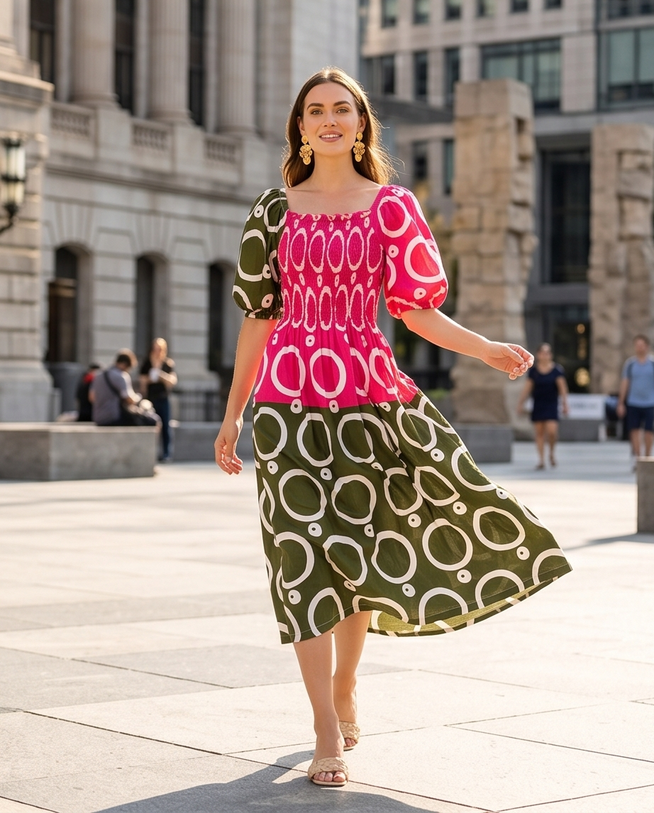 Smocked Bodice Dress