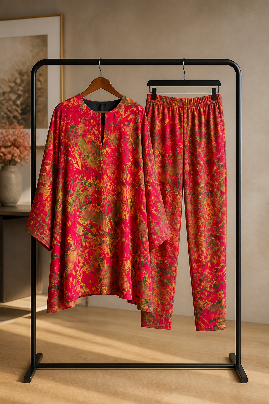 Ayo Knee length tunic top & Pant set