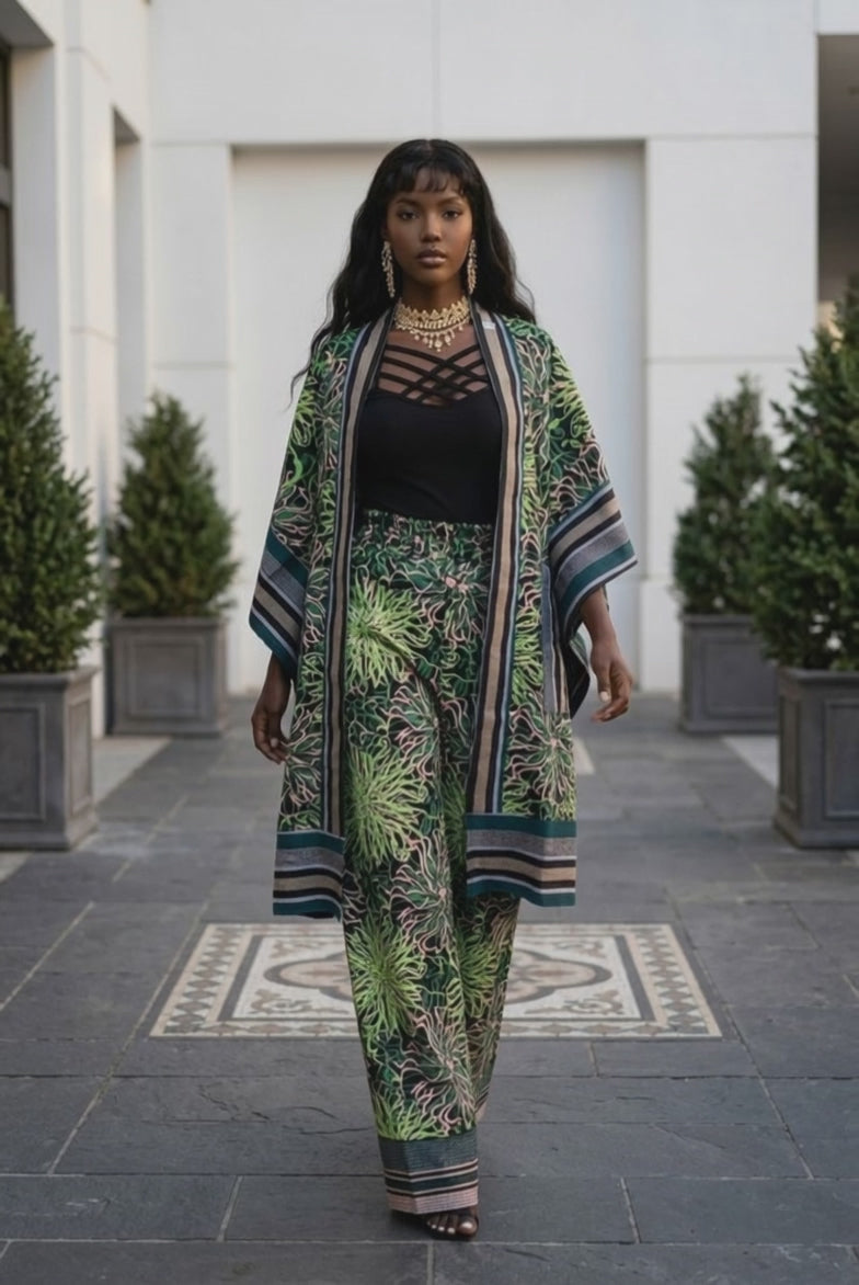 The Mide Kimono & Pant Set
