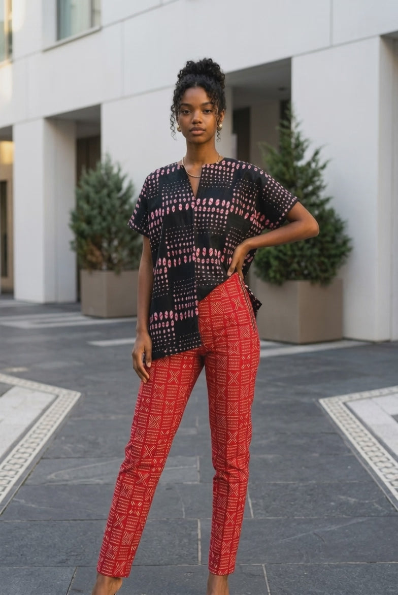Ayo Knee length tunic top & Pant set